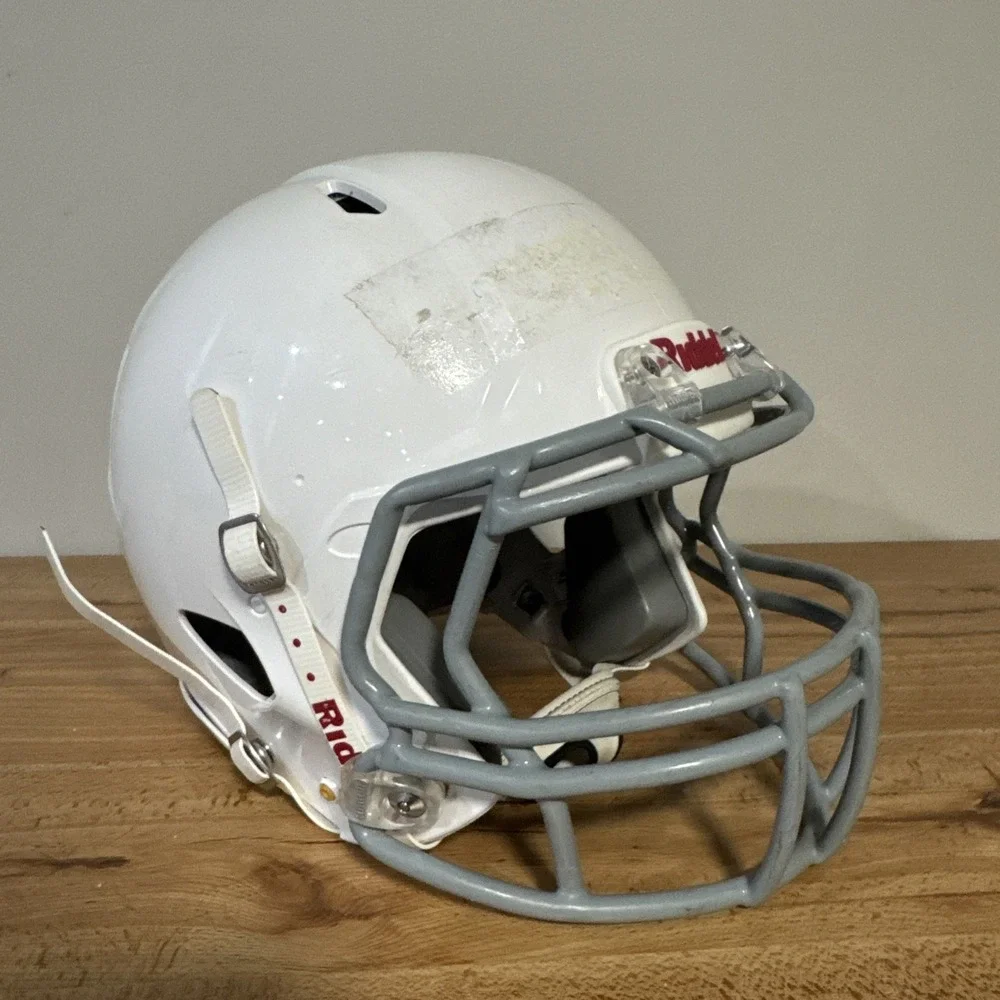 Riddell Speed Classic Football Helmet 2017 - White Grey Face Mask Sz Youth Large - Picture 7 of 11